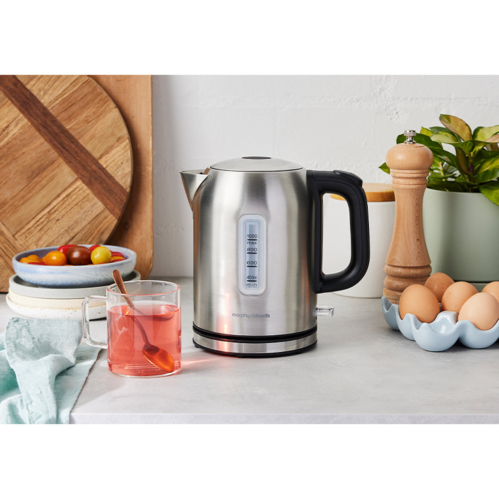 Morphy Richards 2200W Equip 1L Kettle Silver MREK1SS