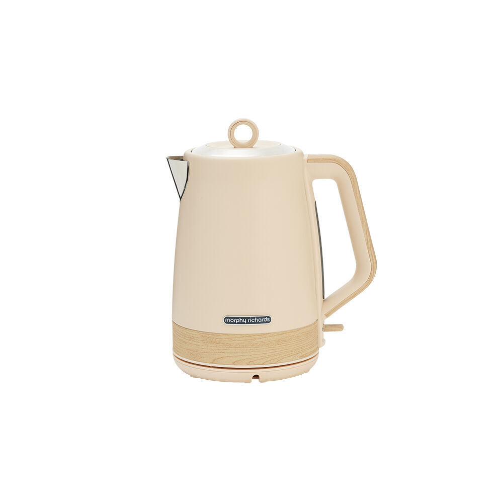 Morphy Richards Essence Scandi Jug Kettle and 4 Slice Toaster Set Tapioca