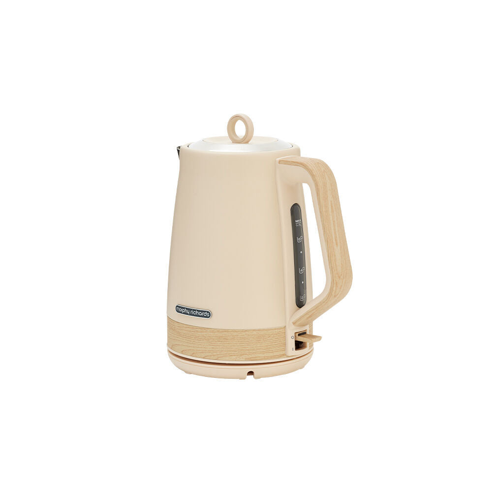Morphy Richards Essence Scandi Jug Kettle and 4 Slice Toaster Set Tapioca