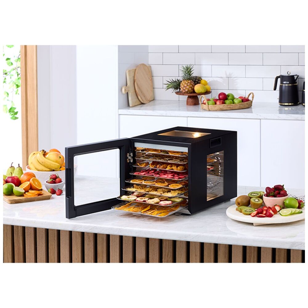 Morphy Richards 8 Shelf Food Dehydrator 850W w/ Mesh Sheet Drip Tray - Black