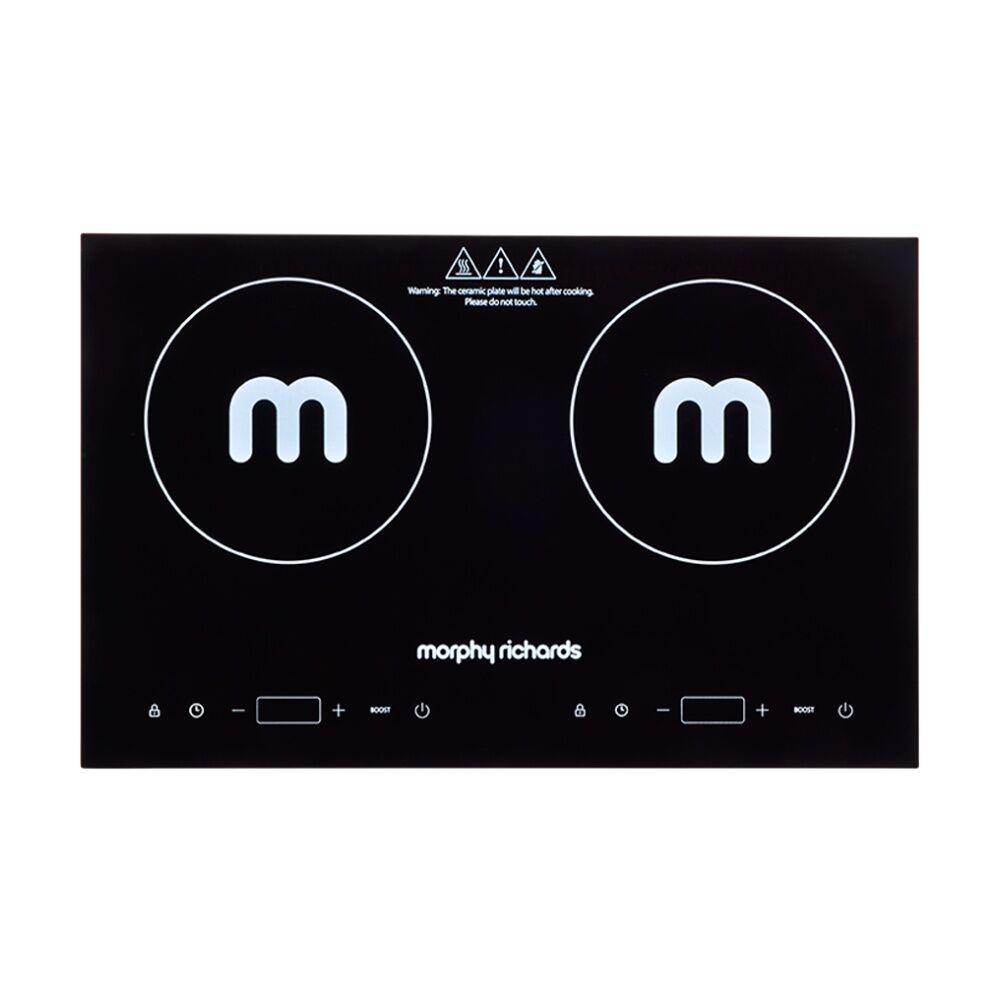 Morphy Richards Dual Induction Cooktop 2200W Digital Display Portable - Black