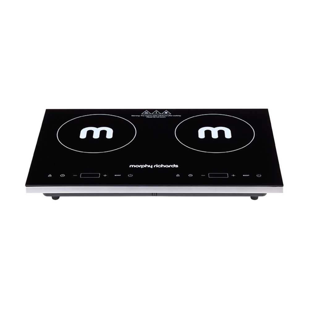 Morphy Richards Dual Induction Cooktop 2200W Digital Display Portable - Black
