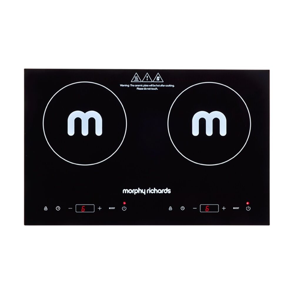 Morphy Richards Dual Induction Cooktop 2200W Digital Display Portable - Black