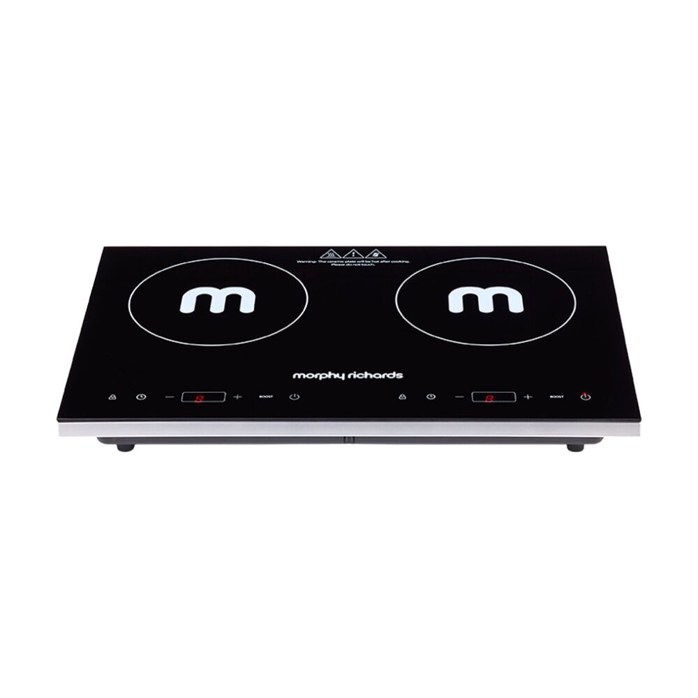 Morphy Richards Dual Induction Cooktop 2200W Digital Display Portable - Black