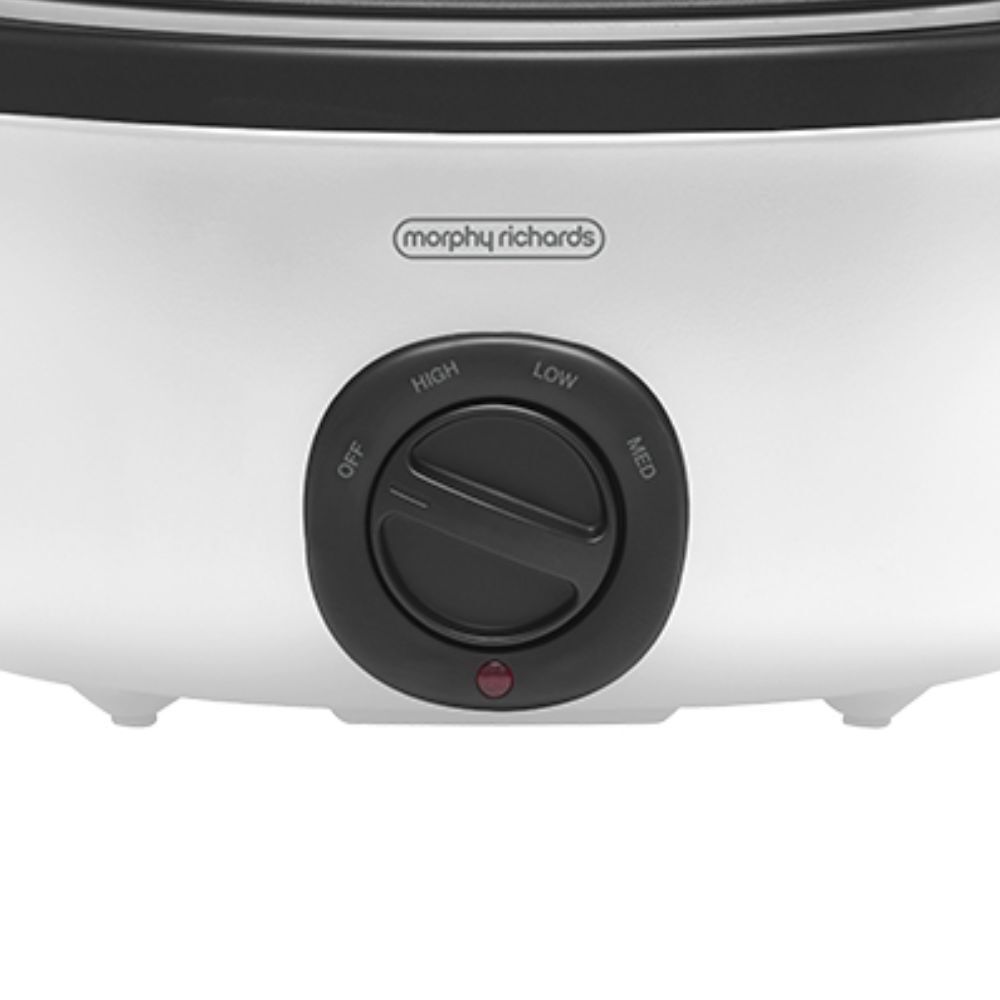 Morphy Richards 6.5L Sear & Stew Slow Cooker - Vivid White