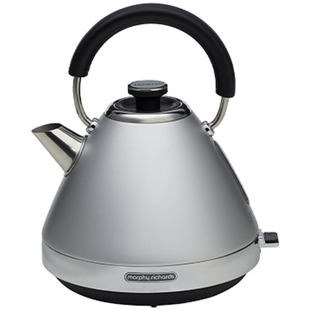 Morphy Richards Venture Pyramid Electric Kettle 2.2KW 1.5L Steel-Grey