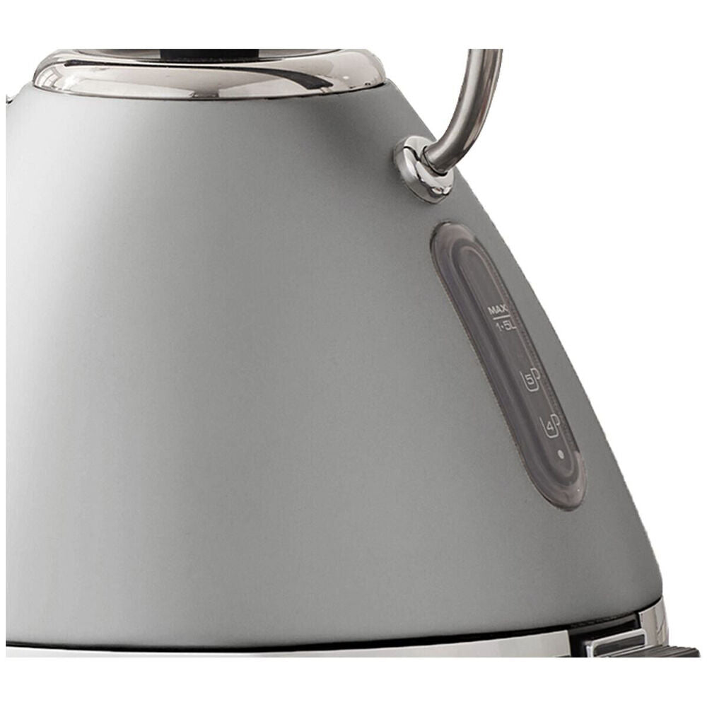 Morphy Richards Venture Pyramid Electric Kettle 2.2KW 1.5L Steel-Grey