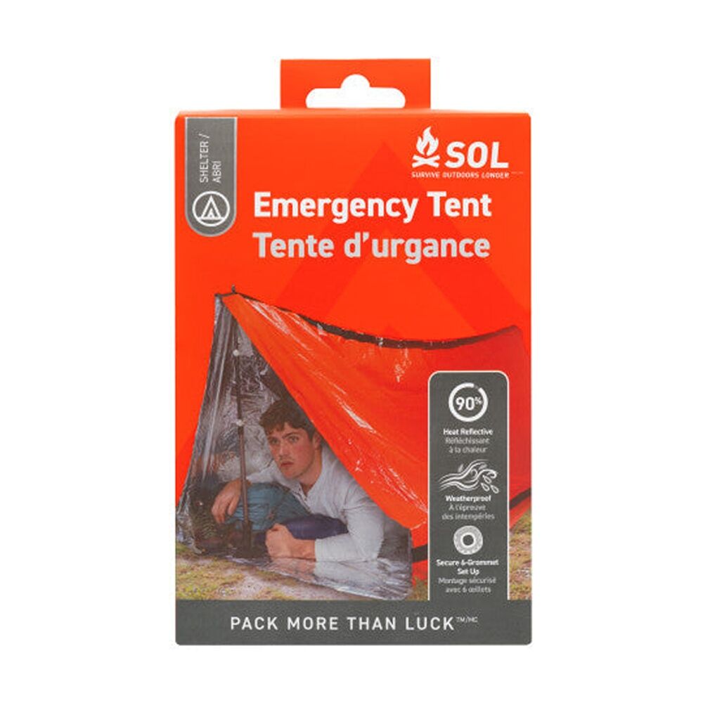 SOL Emergency Tent Heat Reflective Weatherproof Two Person Lightweight Survival