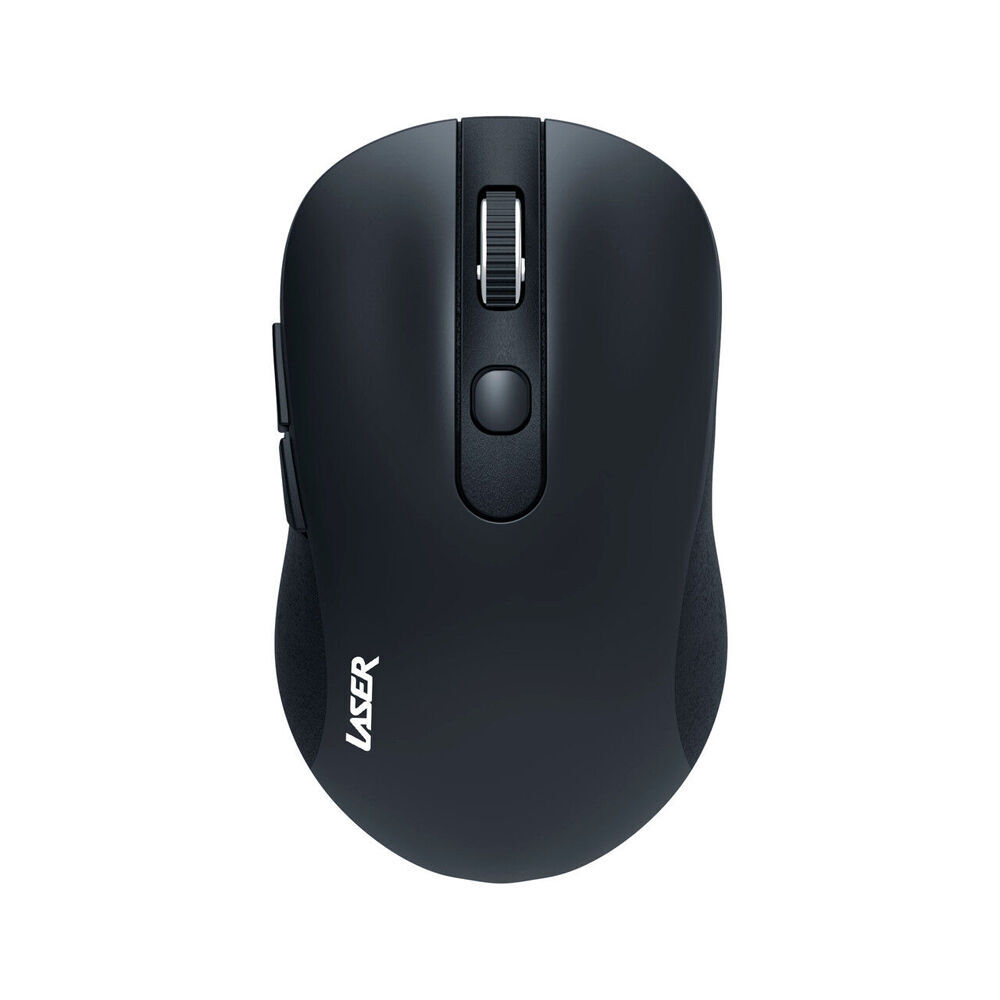 2x Laser Ergonomic Wireless USB Mouse for PC Laptop Desktop Mac Windows Black