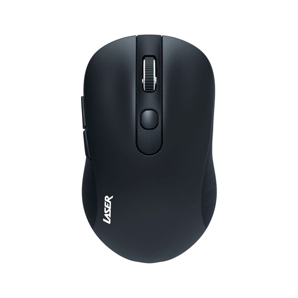 Laser Ergonomic Wireless USB Mouse for PC Laptop Desktop Mac Windows Black