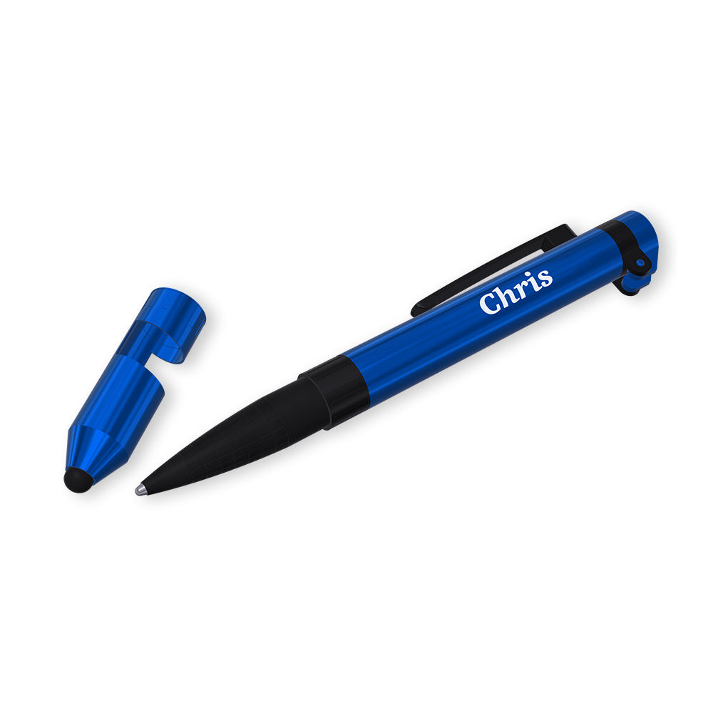 3pc Chris Multi-Tool Pen 7 In 1 Functions Blue Case