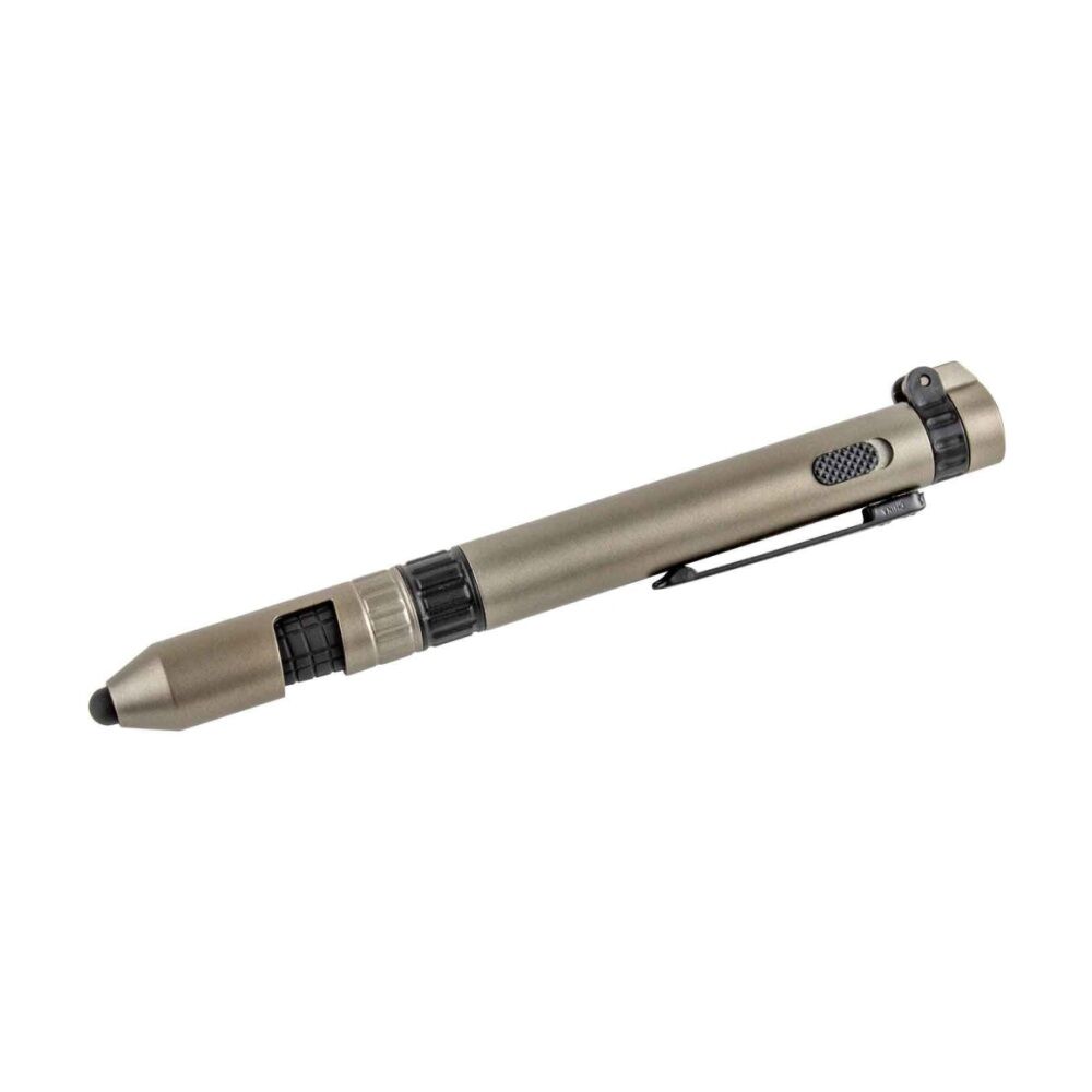 3pc Blank Silver Multi-Tool Pen 7 In 1 Functions Silver Case
