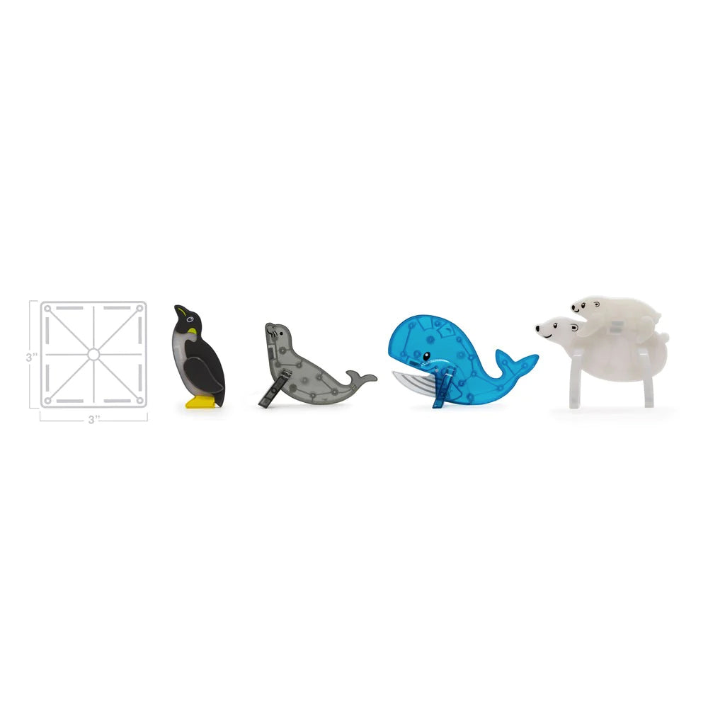 25pc Magna-Tiles Arctic Animals Kids/Childrens Magnetic Construction Toy Set 3y+