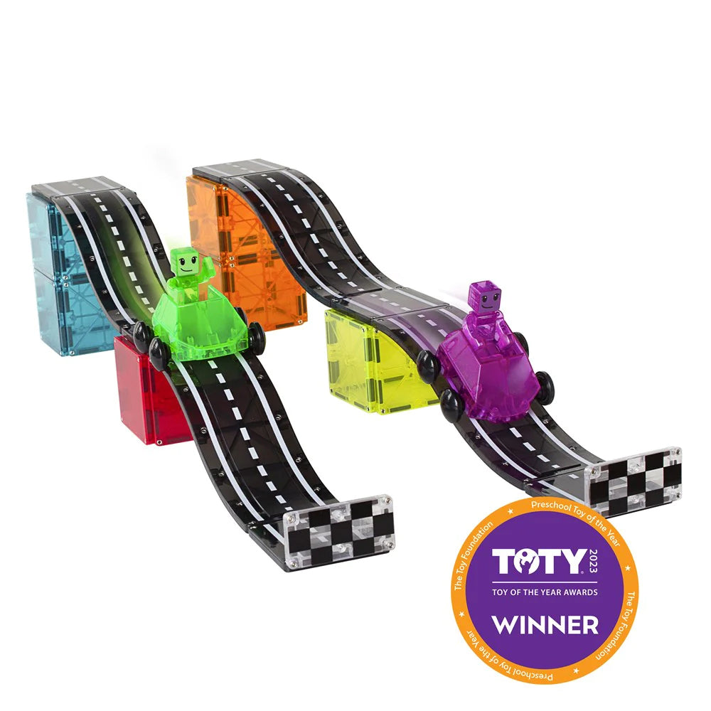 40pc Magna-Tiles Downhill Duo Kids/Childrens Magnetic Construction Toy Set 3y+