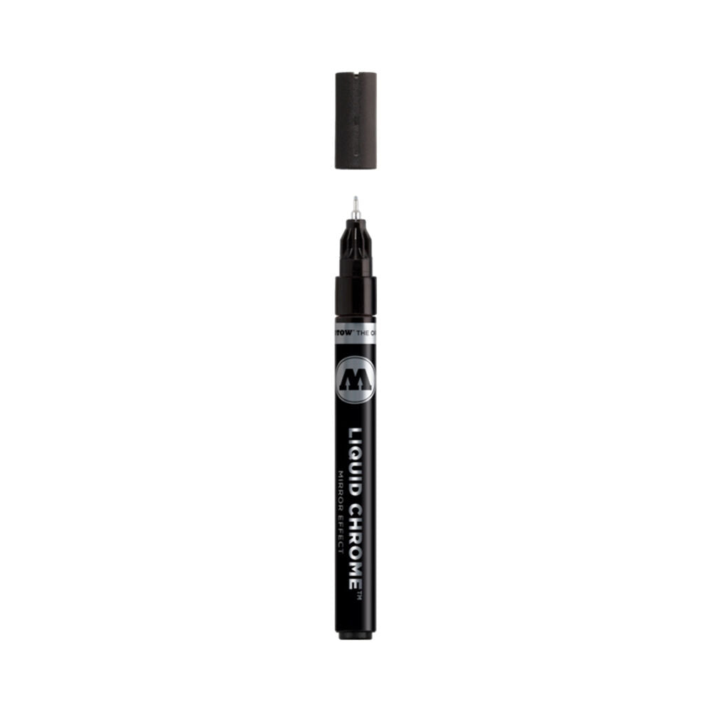 2PK Molotow High Gloss Mirrored Effect Liquid Chrome Marker Art Pen 1mm