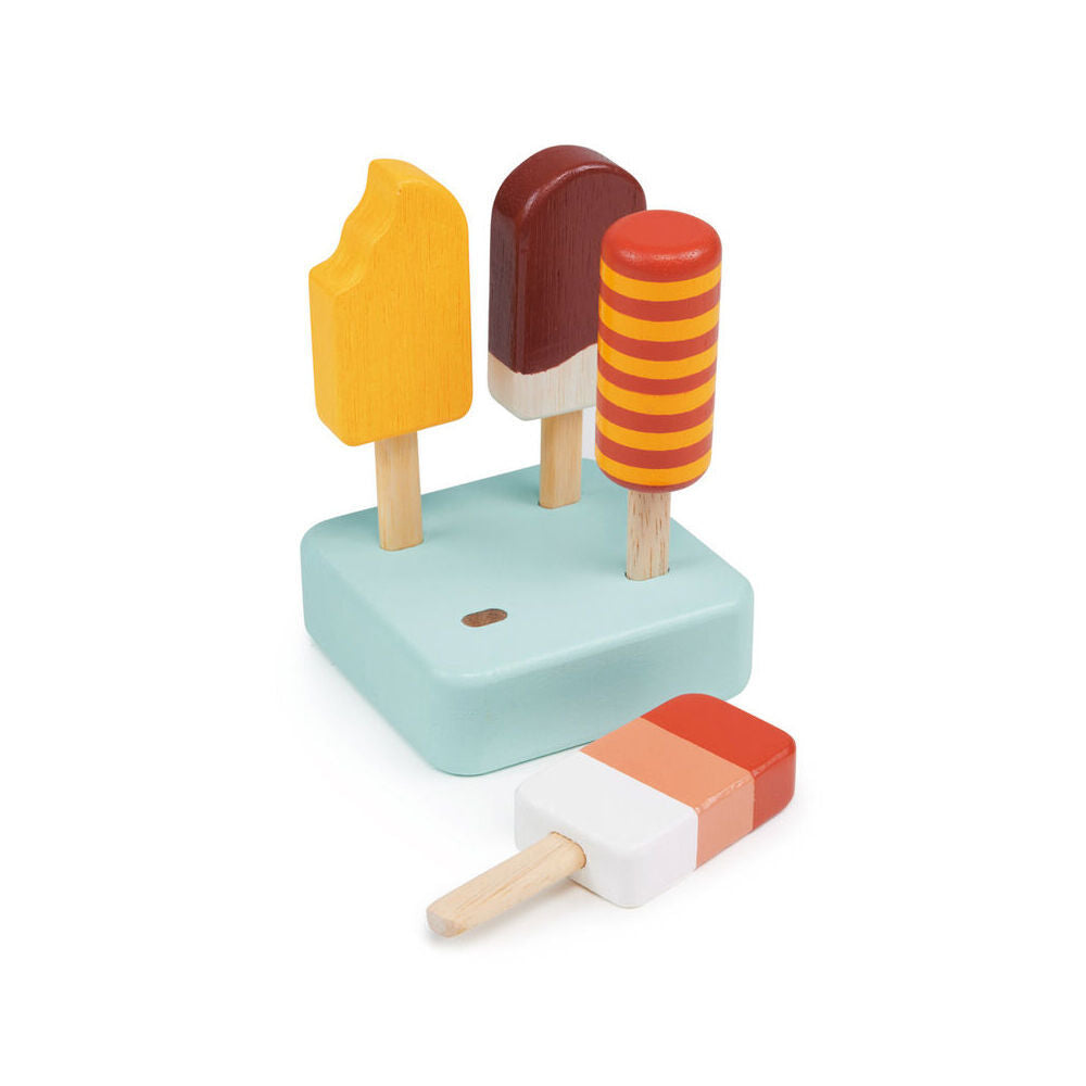 8pc Mentari Sunny Ice Lolly w/ Stand Pretend Play Wooden Toy 2y+