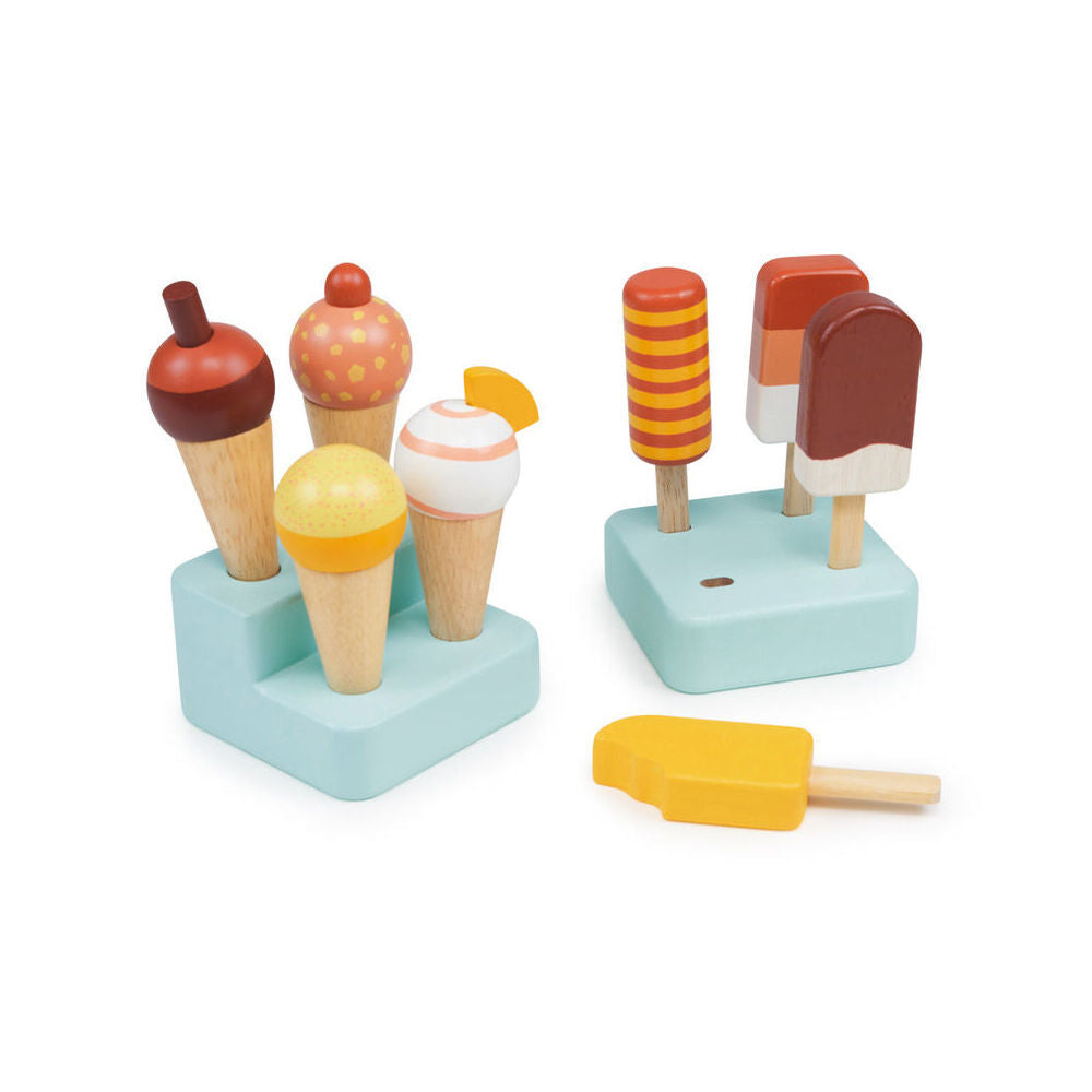 8pc Mentari Sunny Ice Lolly w/ Stand Pretend Play Wooden Toy 2y+
