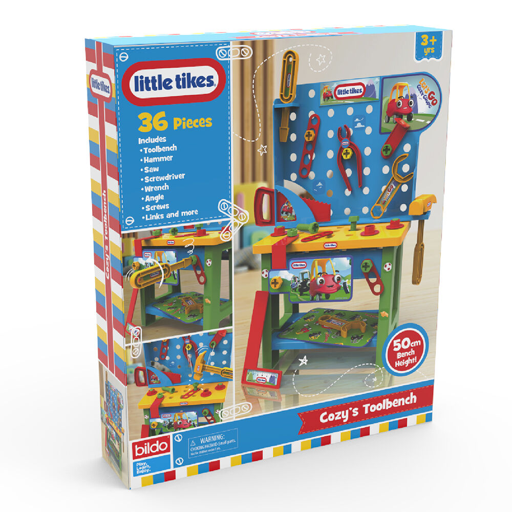 36pc Little Tikes Cozy Toolbench Kids Pretend Worker Toy 3y+