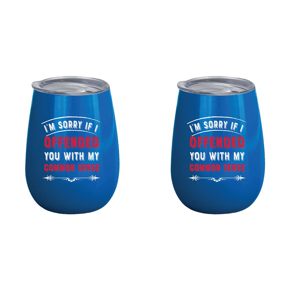 2PK I'm Sorry If I Offended 360ml S/S Insulated Tumbler Double Walled Mug