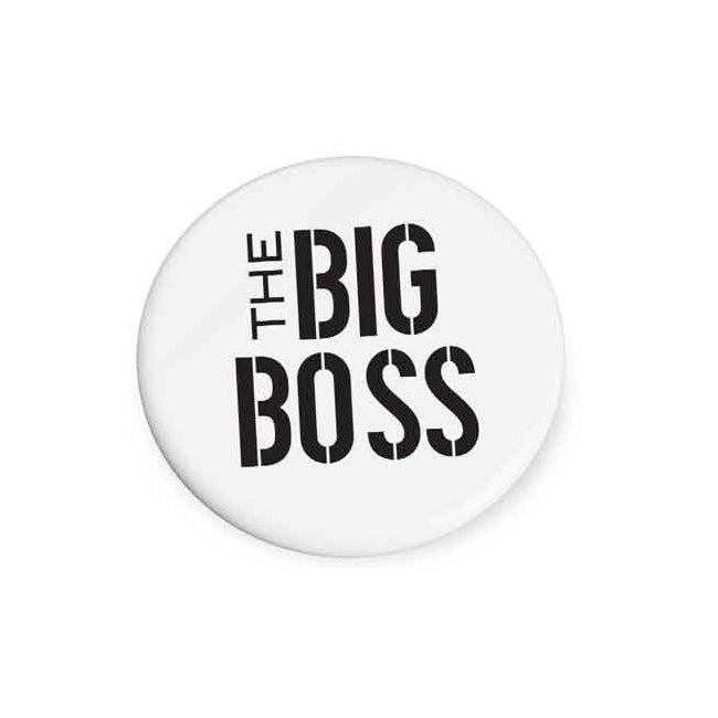 4PK The Big Boss Beautiful on the Inside Ceramic Coaster Round 10cm