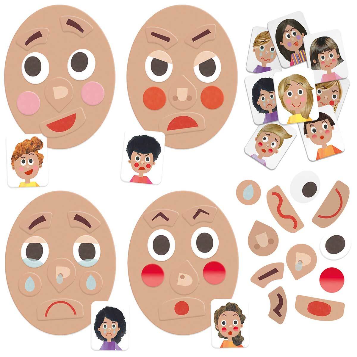 34pc Headu Funny Faces Kids Fun Interactive Game Kit 3y+