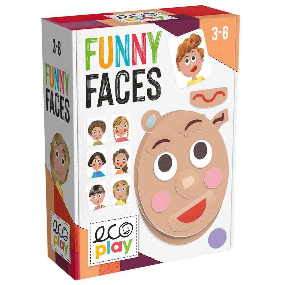 34pc Headu Funny Faces Kids Fun Interactive Game Kit 3y+