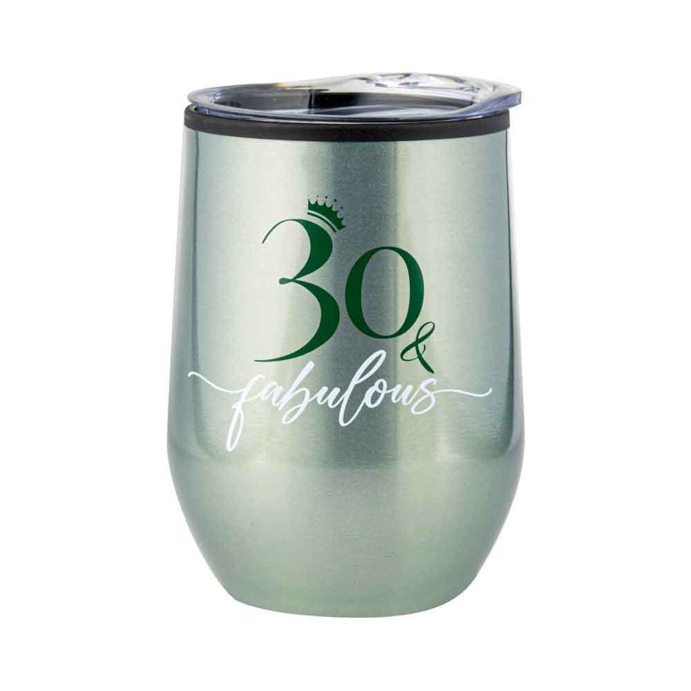 2PK 30th Birthday 360ml S/S Vacuum Insulated Tumbler Double Walled Mug