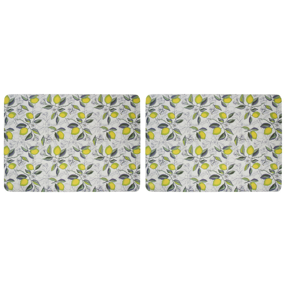 2x 4pc LVD MDF/Cork Placemat 30x21.5cm - CitronLemons