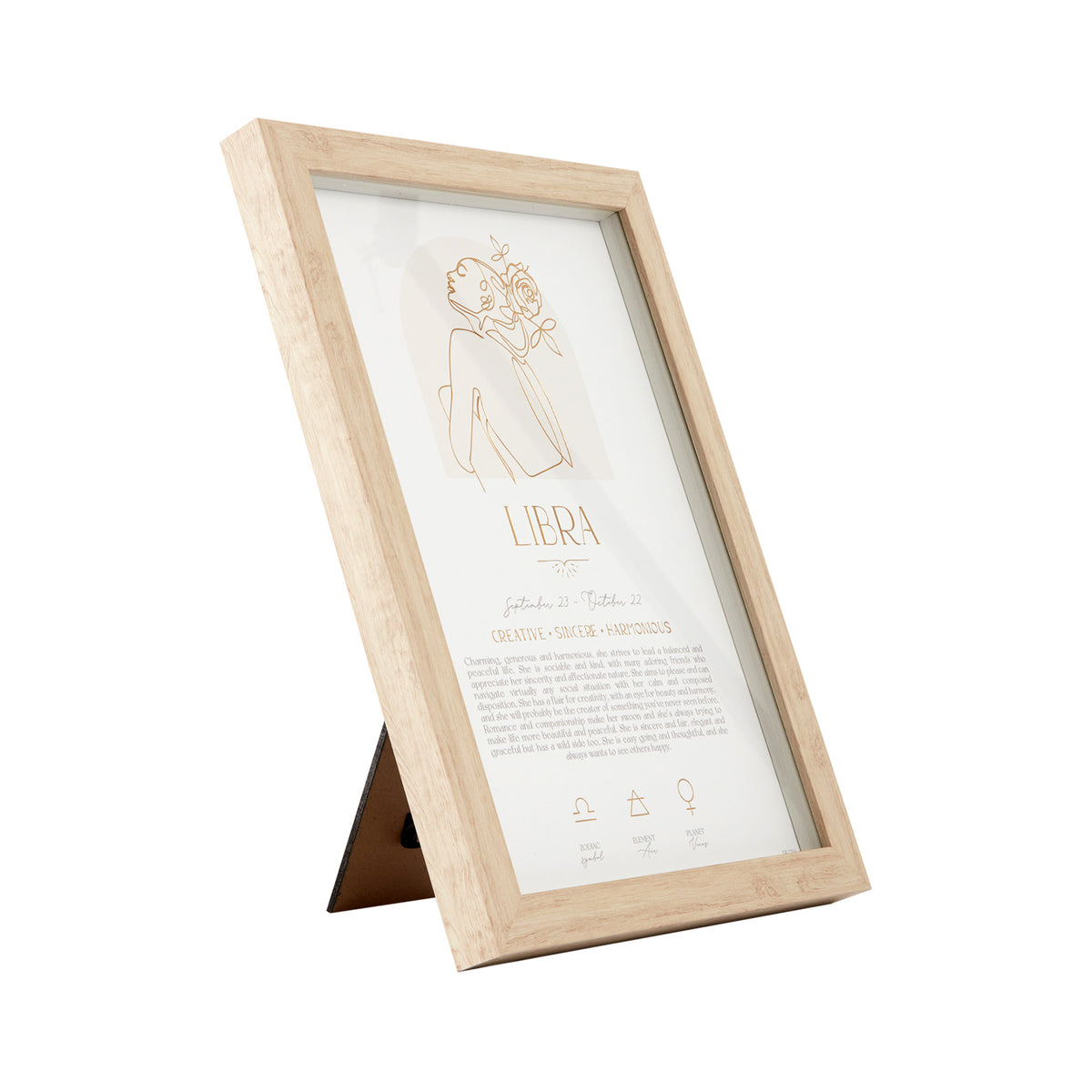 Splosh Mystique Framed Print Libra Standing/Hanging Decor 20x33cm
