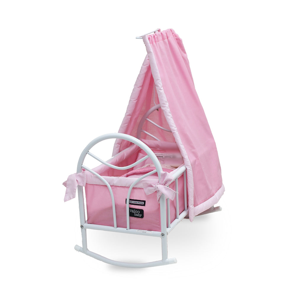 Valco Baby Just Like Mum Doll Cradle Pink