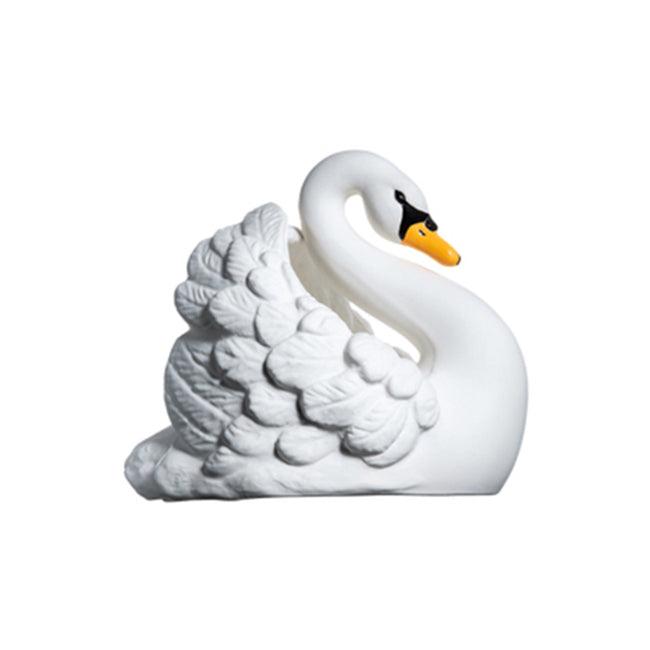 Natruba 11.5cm Rubber Large Swan Bath/Teether Toy Baby 0m+ White
