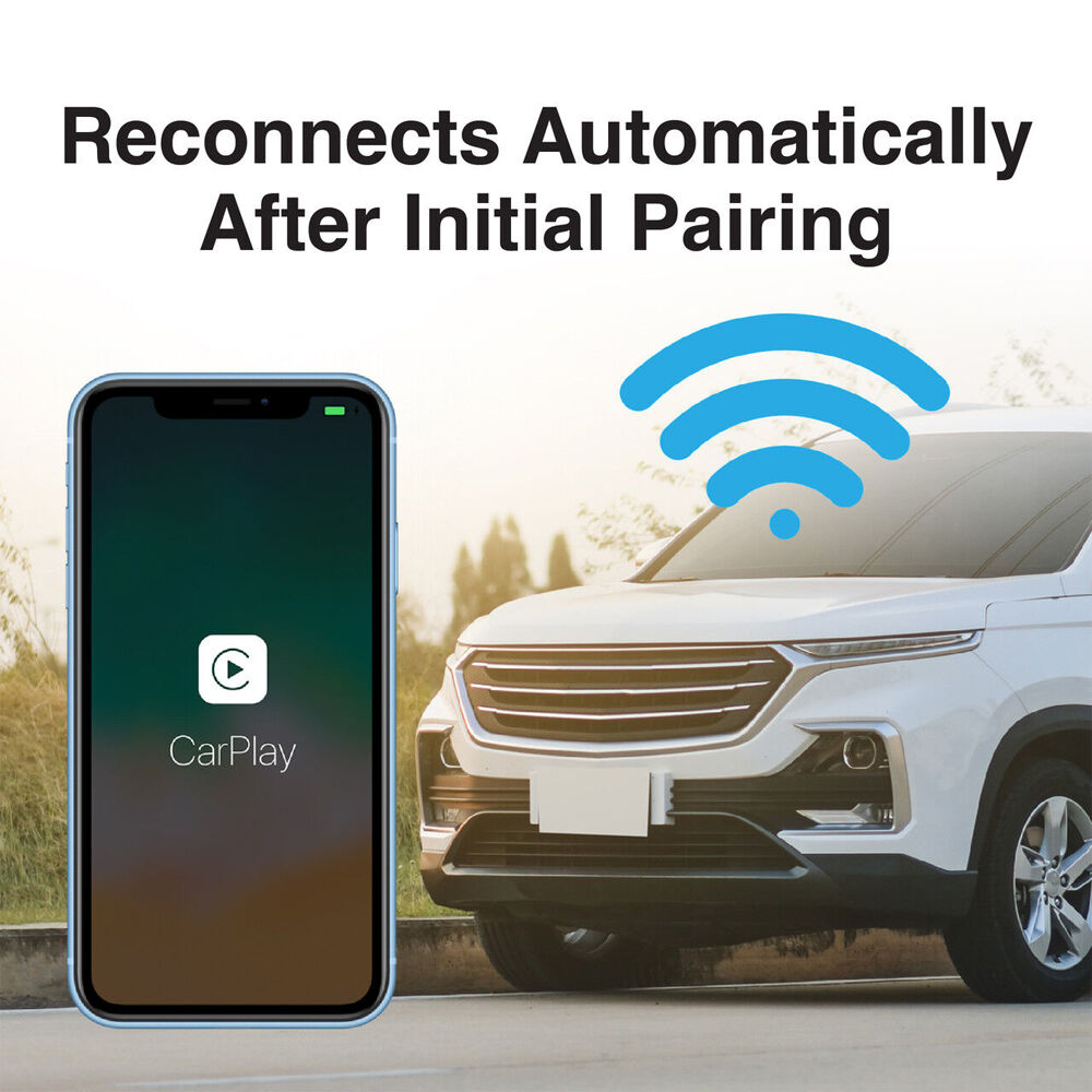 Navig8r Wireless Dongle w/ Bluetooth & Wifi Support Apple CarPlay/Android Auto