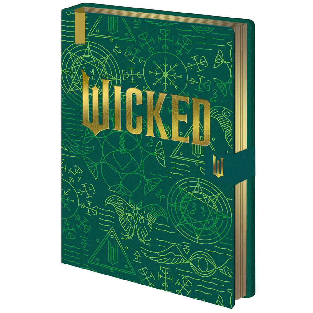 2PK Wicked Logo Premium Notebook Writing Stationery Green 16x21cm