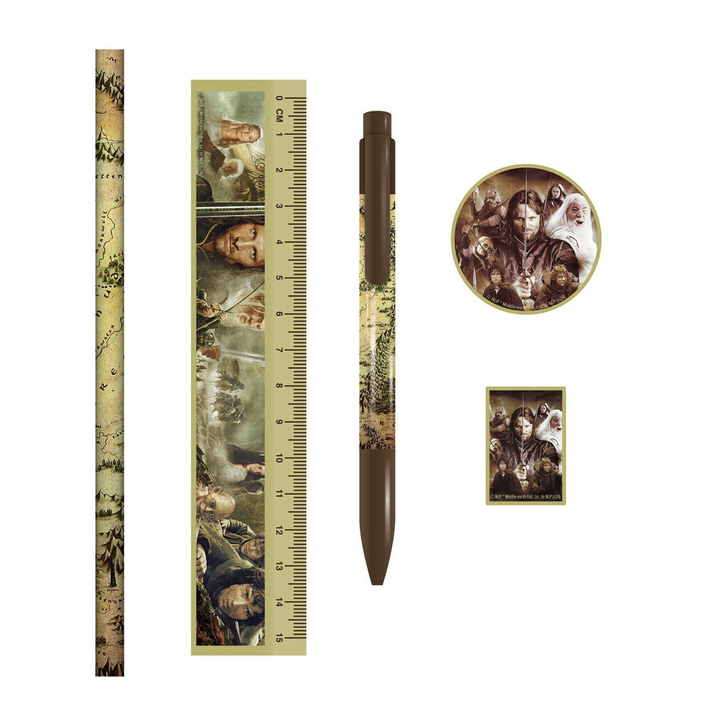 5x 5pc The Lord Of Rings Characters Ultimate Stationery Set Novelty
