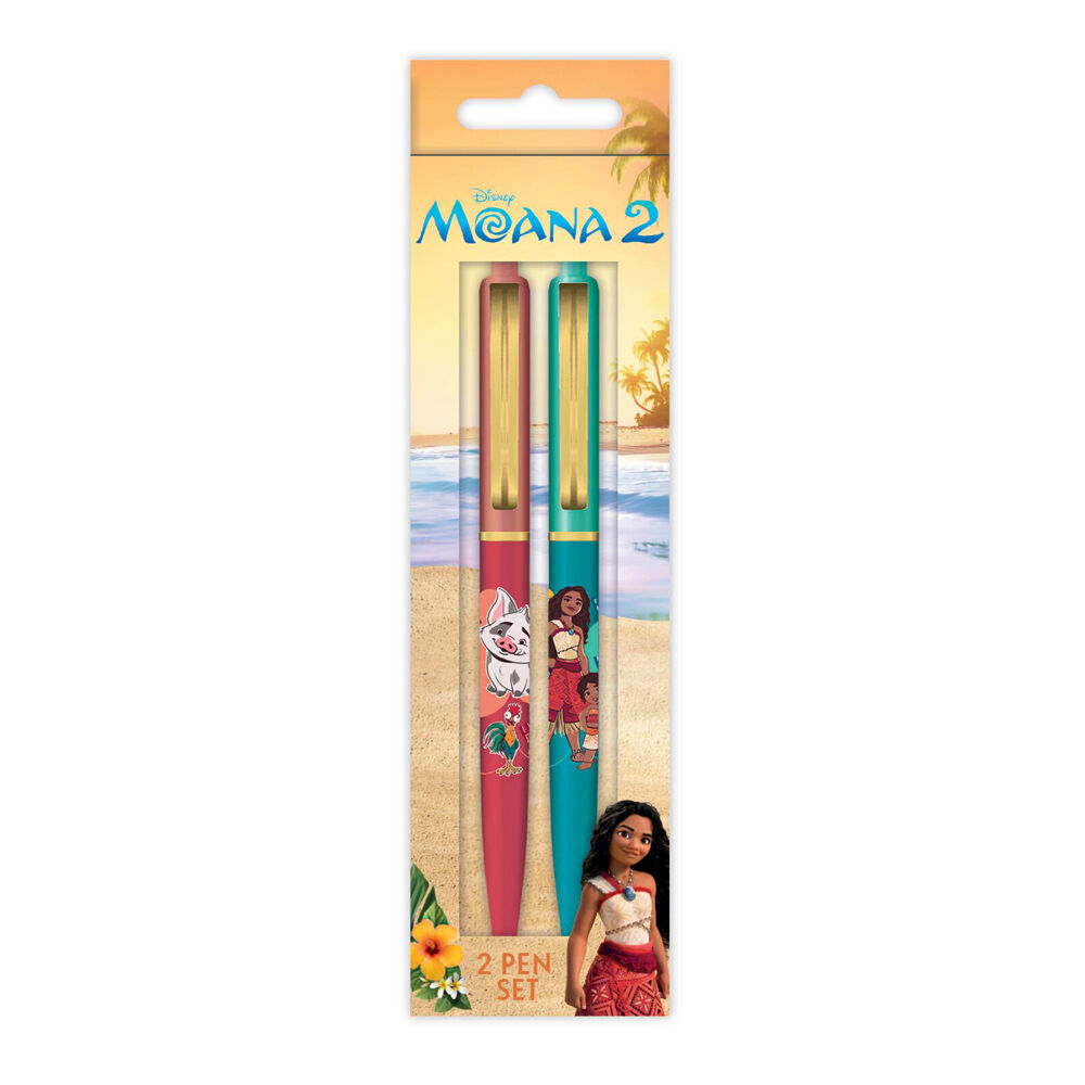 4x 2pc Disney Moana 2 Characters Gel Pen Set For Children Premium