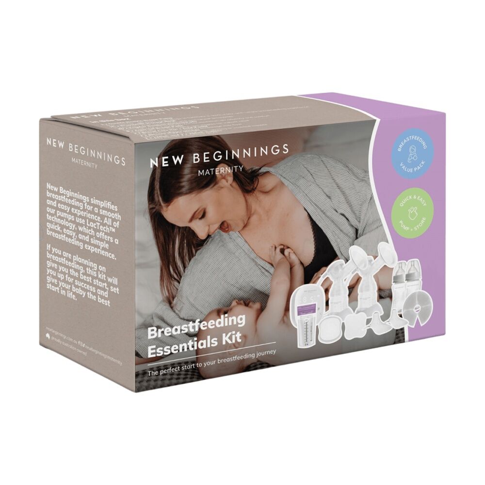 New Beginnings Breastfeeding Essentials Electric Breast Pump Pads Storage Bags
