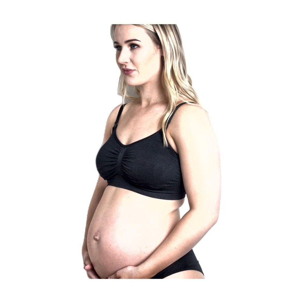 New Beginnings Everyday Bra Black Maternity Nursing Adjustable Fit