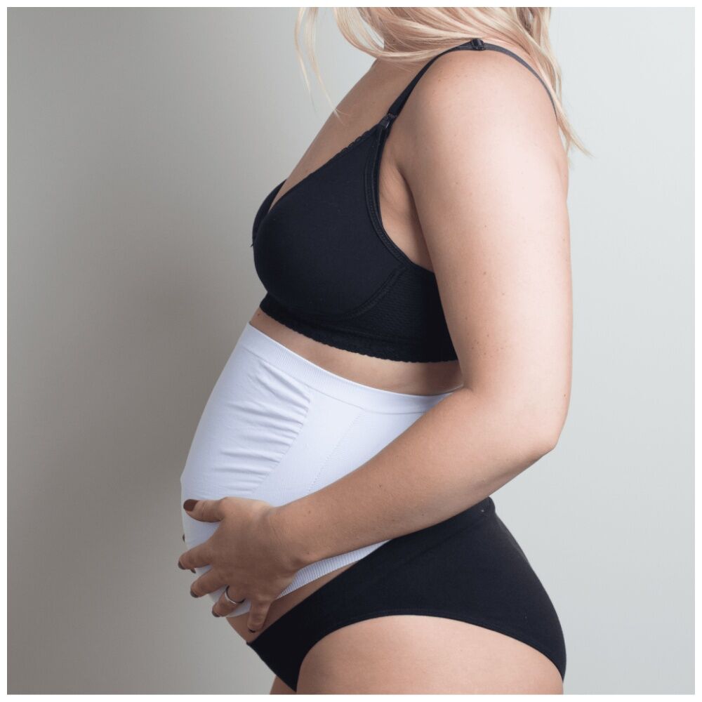 New Beginnings Pregnancy Back Support Tube White Adjustable Fit