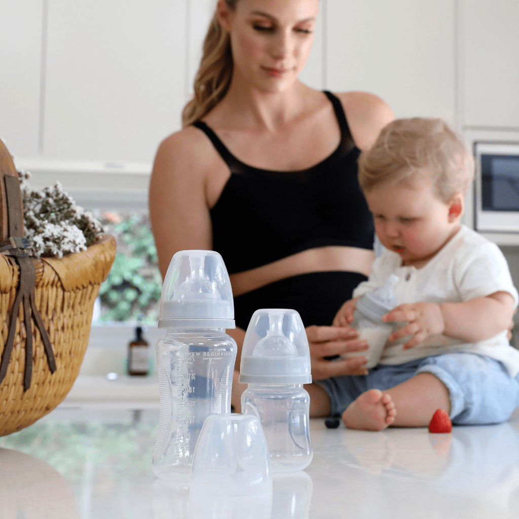 2x 3pc New Beginnings PP Baby Bottles 180ml Silicone Teat Soft 0-3m