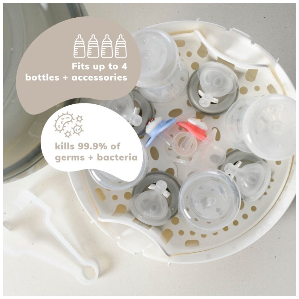 New Beginnings Microwave Steriliser Germ Killer Safety Lock