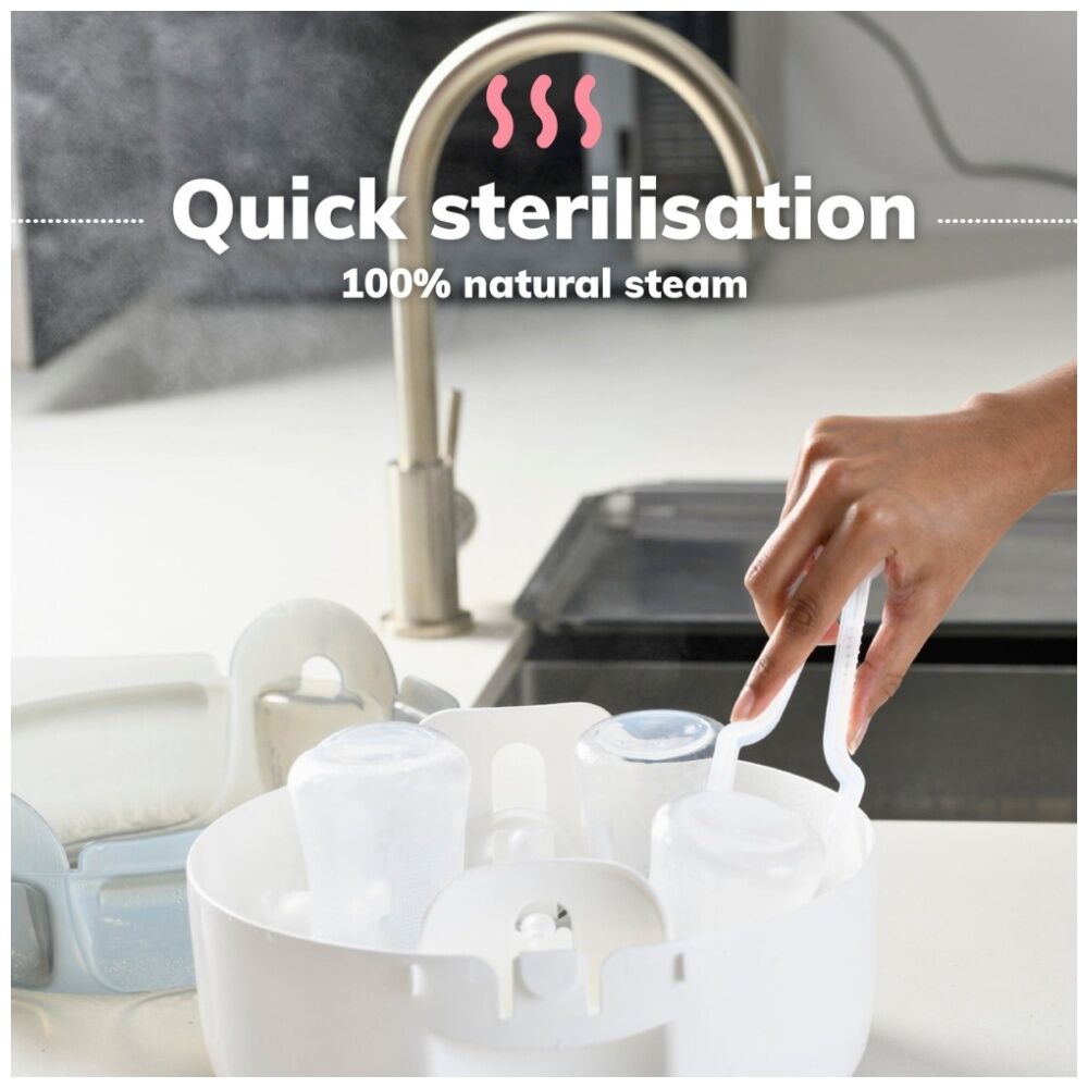 New Beginnings Microwave Steriliser Germ Killer Safety Lock