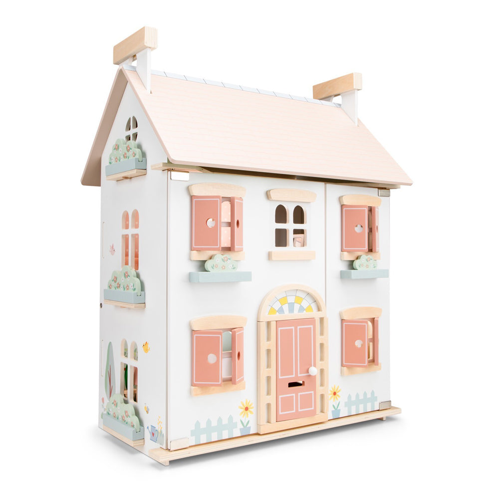 New Classic Toys Kids/Children Wooden Doll House w/ Furniture Toy 3y+