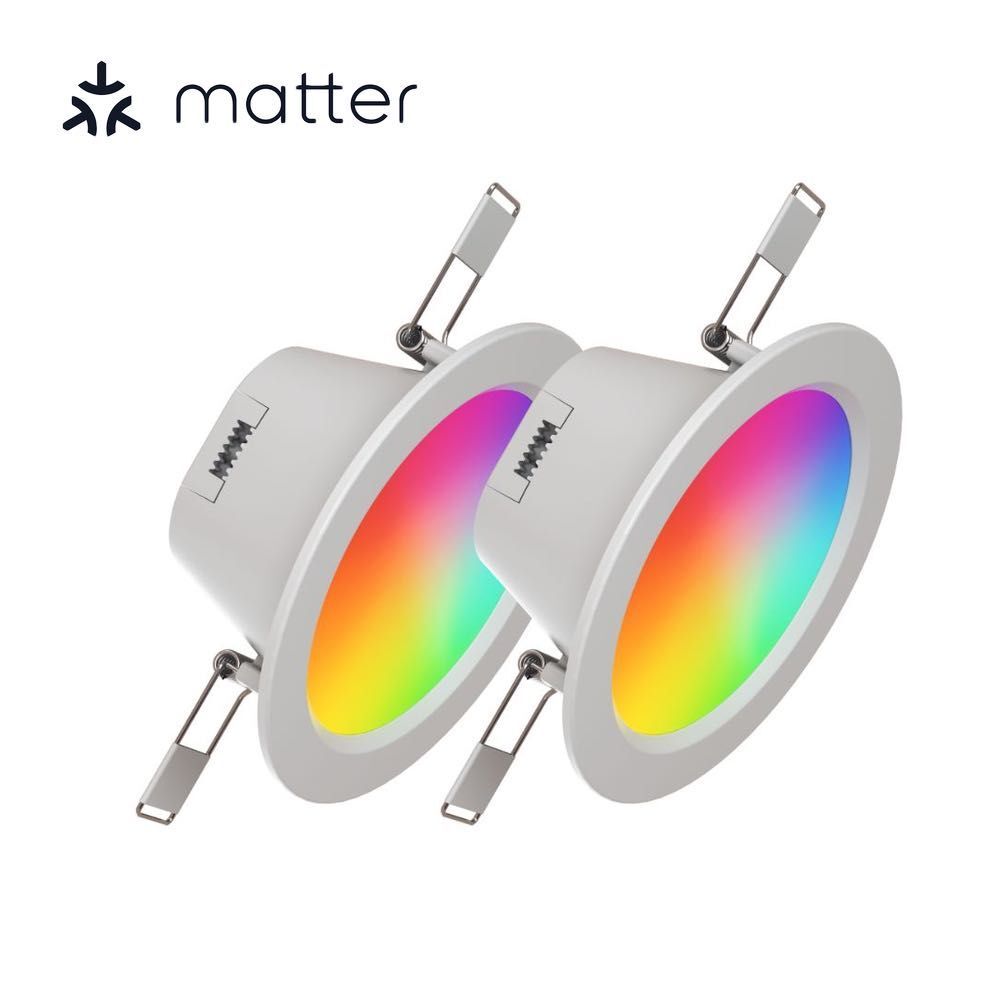 2PK Nanoleaf Essentials Colour Smart LED Downlight Matter Compatible
