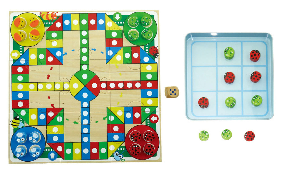 Kaper Kidz Tin Box Game - Ludo&Tictactoe