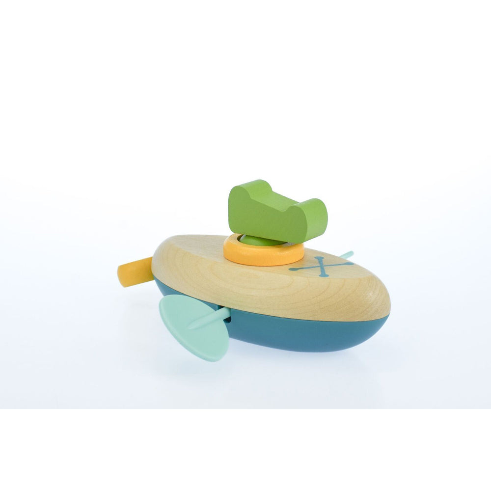 Kaper Kidz 13cm Animal Canoe Pull String Crocodile Kids Water Bath Toy 2y+