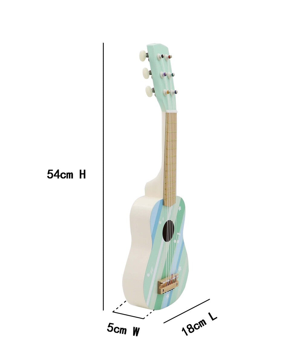Kaper Kidz Calm & Breezy Wooden Guitar Misty Aqua 3yrs+