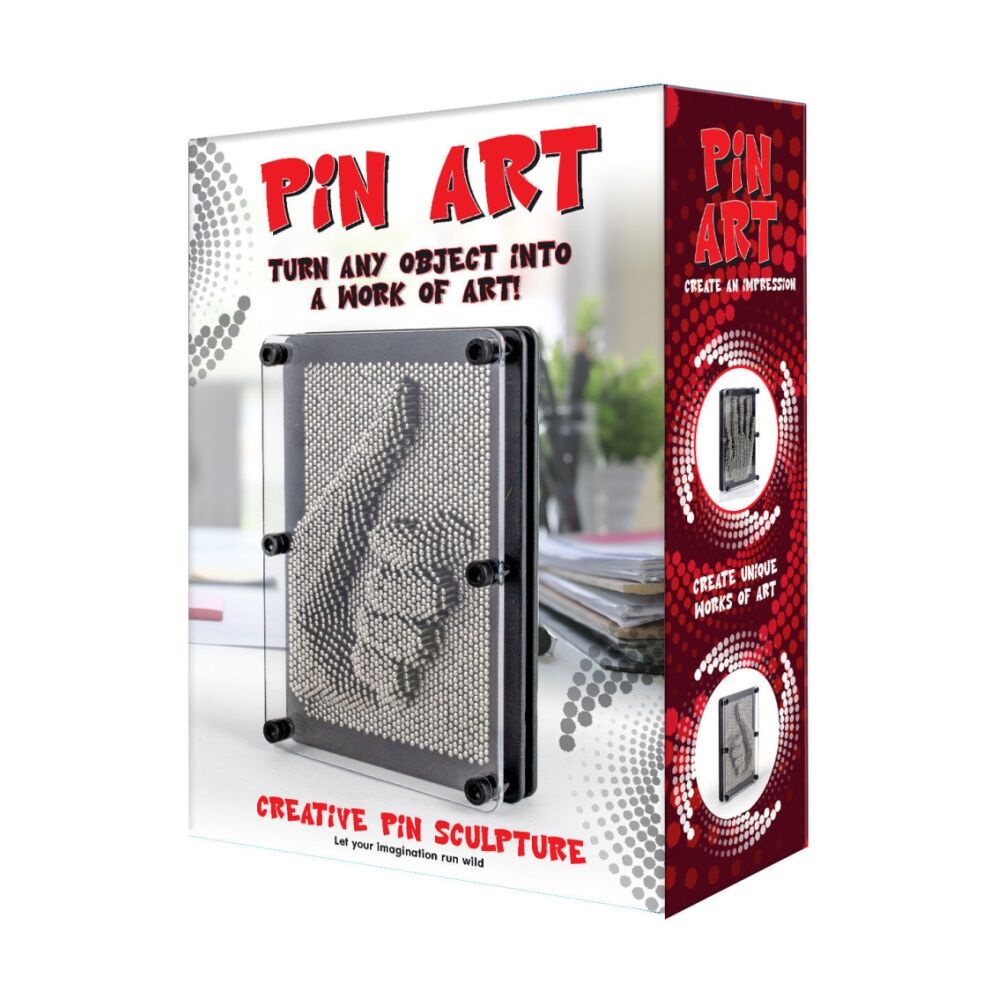 Pin Art Metal Childrens/Adults Classic Sculpture Toy 5x7cm