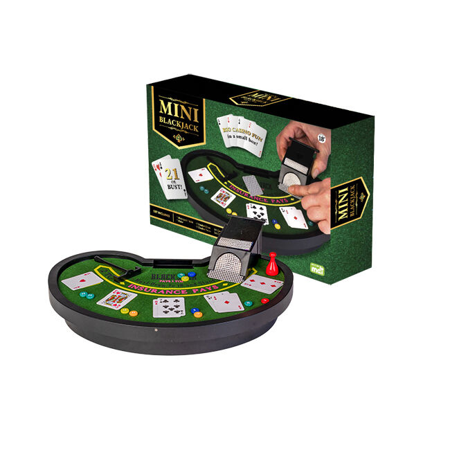Mini Table Game Blackjack Party Set Portable Card Deck