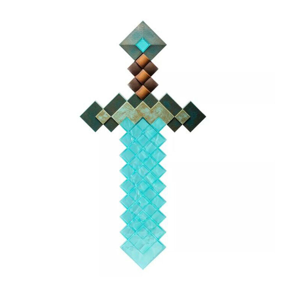 Minecraft Diamond Sword Replica Toy 50x25cm Kids 8y+
