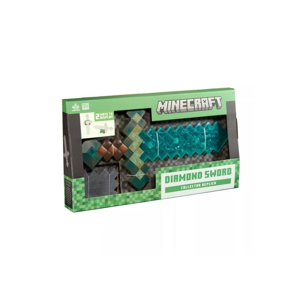 Minecraft Diamond Sword Replica Toy 50x25cm Kids 8y+